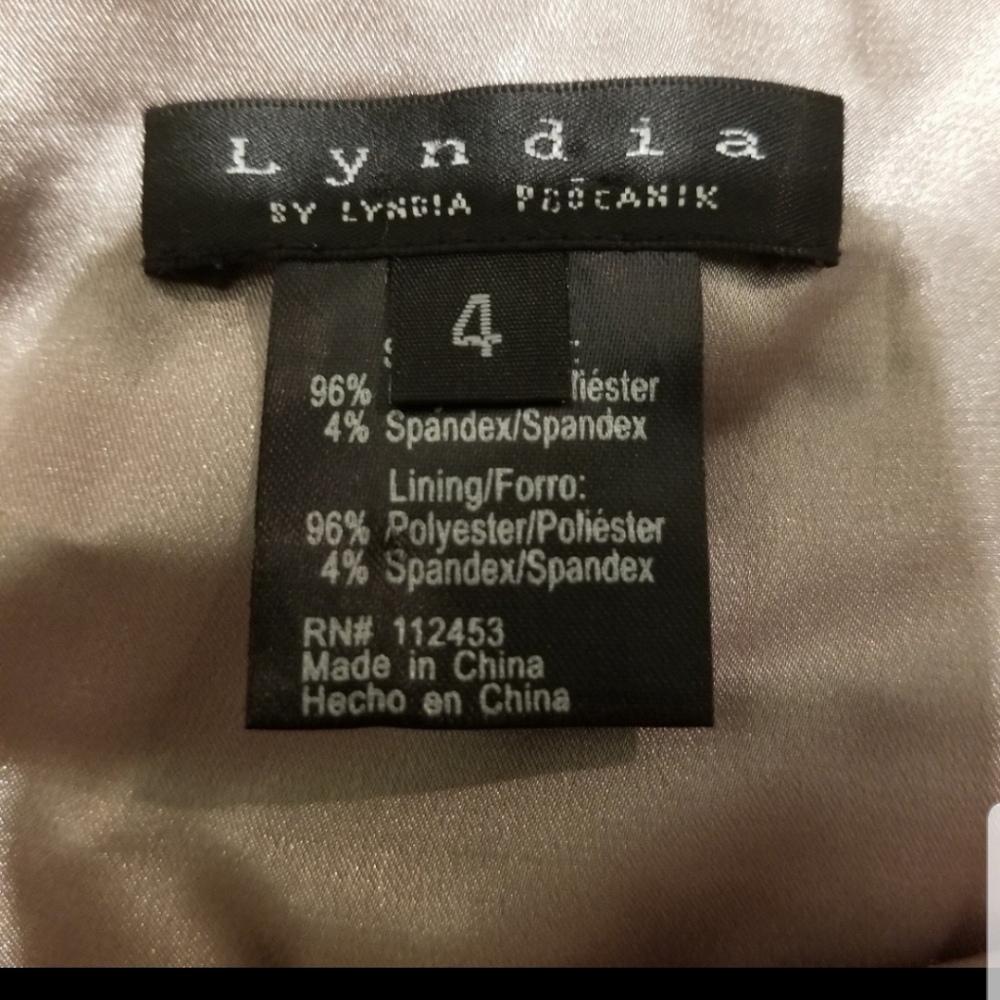 Lyndia Procanik Champagne strings dress - Picture 7 of 9